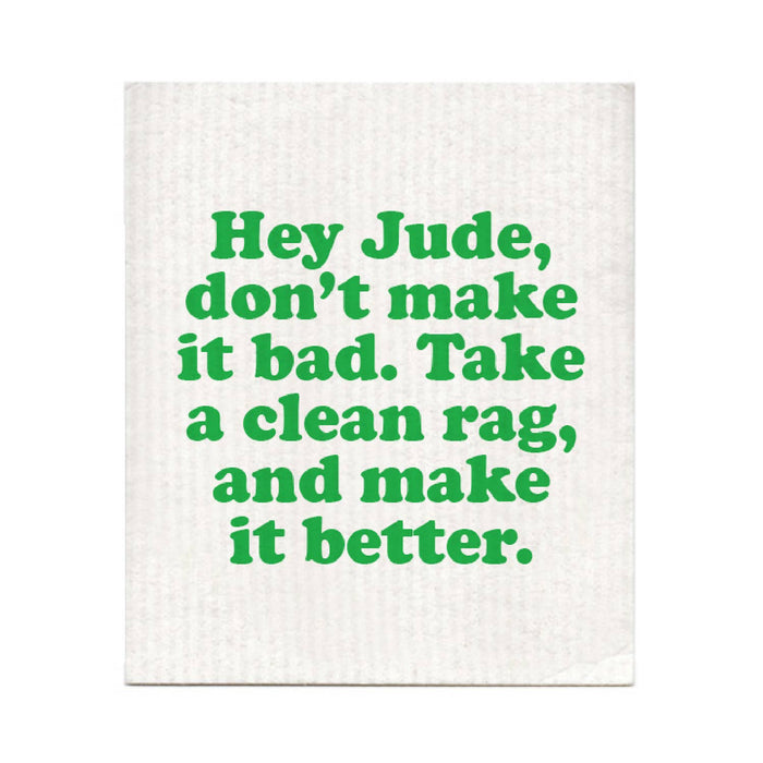 Hey Jude Dishcloth by Boldfaced Goods