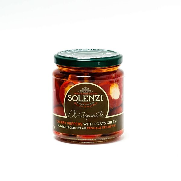 Cherry peppers stuffed with Goats Cheese by Solenzi
