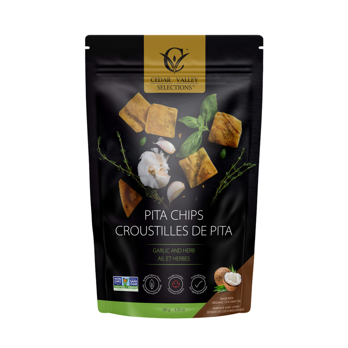 Garlic & Herb Pita Chips by Cedar Valley Selections