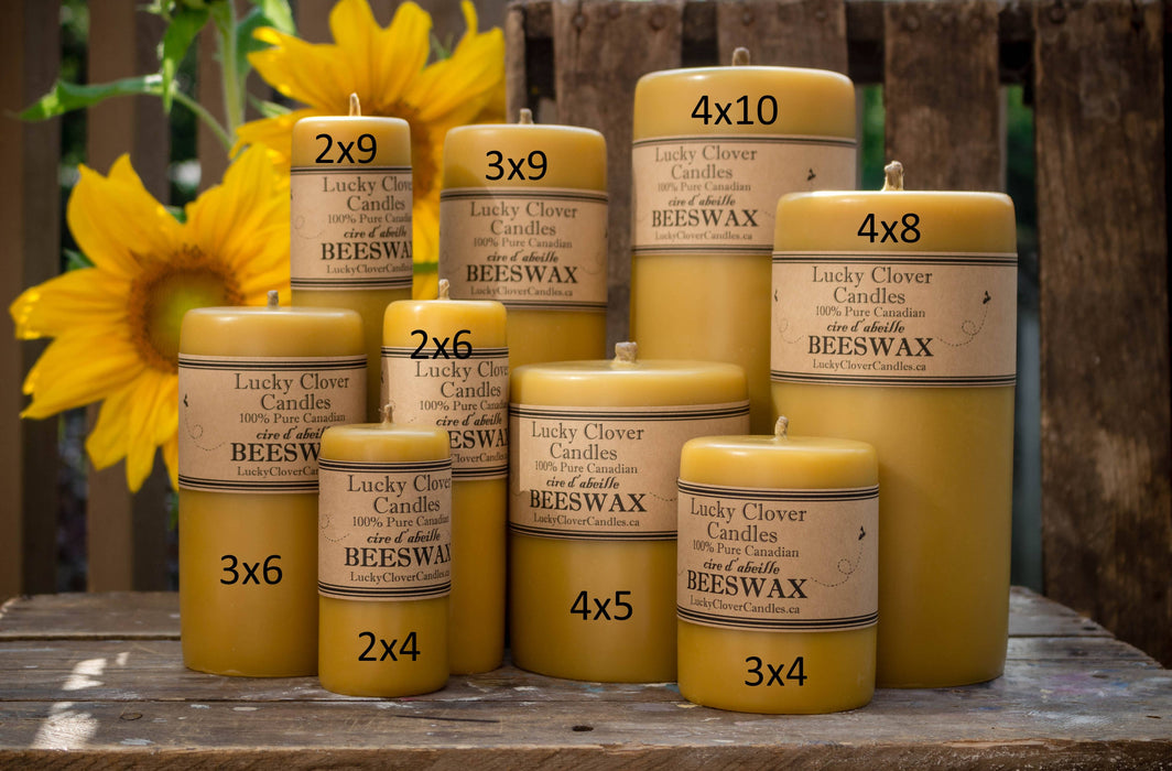 3x4 Smooth Pillars by Lucky Clover Candles