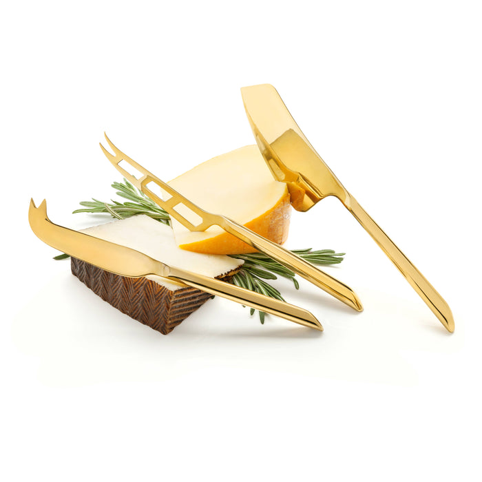 Knife Set, gold plated by Viski