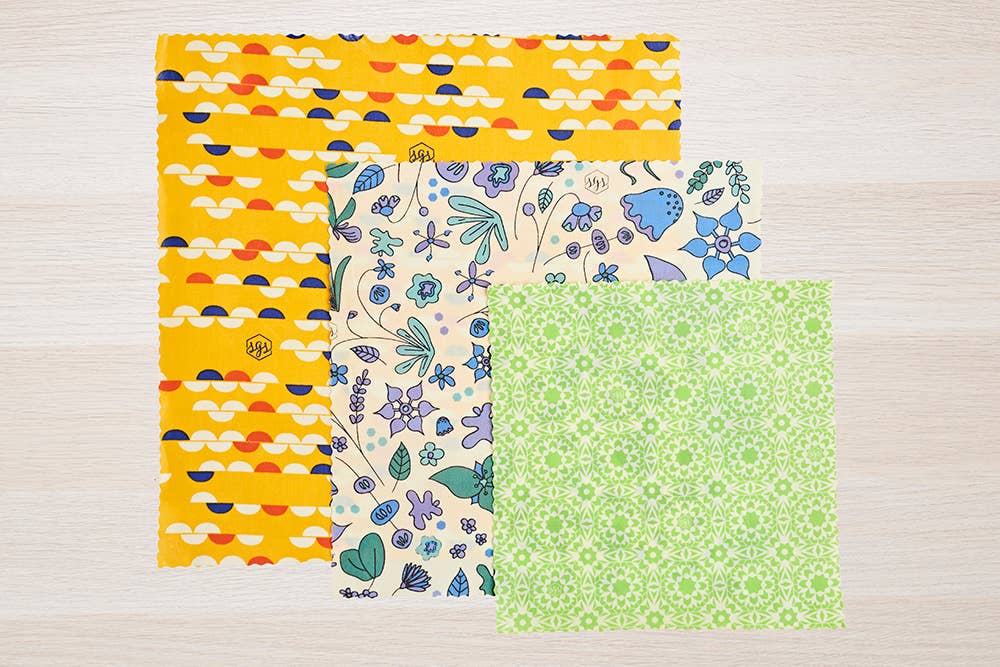 Mix Pack Beeswax Wrap by Sweet Green Studios