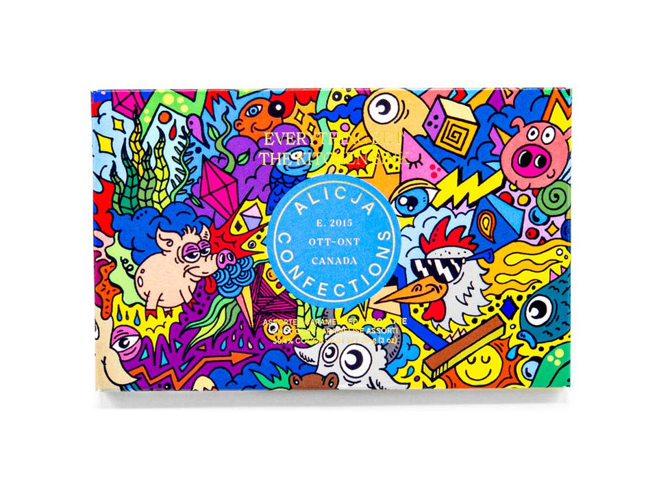 Alicja Confections - Everything But The Kitchen Sink Postcard Chocolate Bar