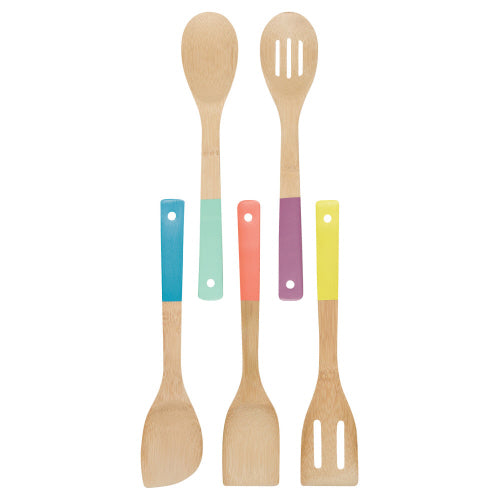 Set/5 Bamboo Utensils Multi