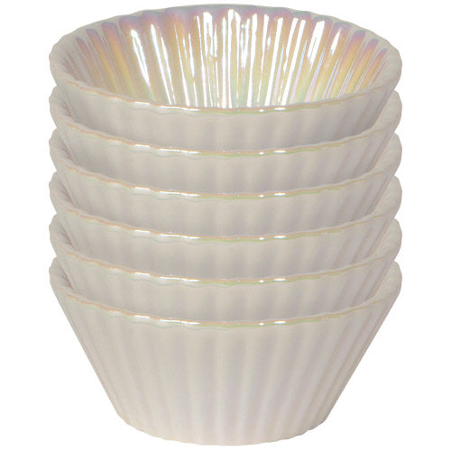 Pearl White, Baking Cup Set/6